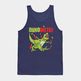 Cute Humor Dinomite Funny T Rex Dinosaurs Pun Animal Gift for Kids Tank Top